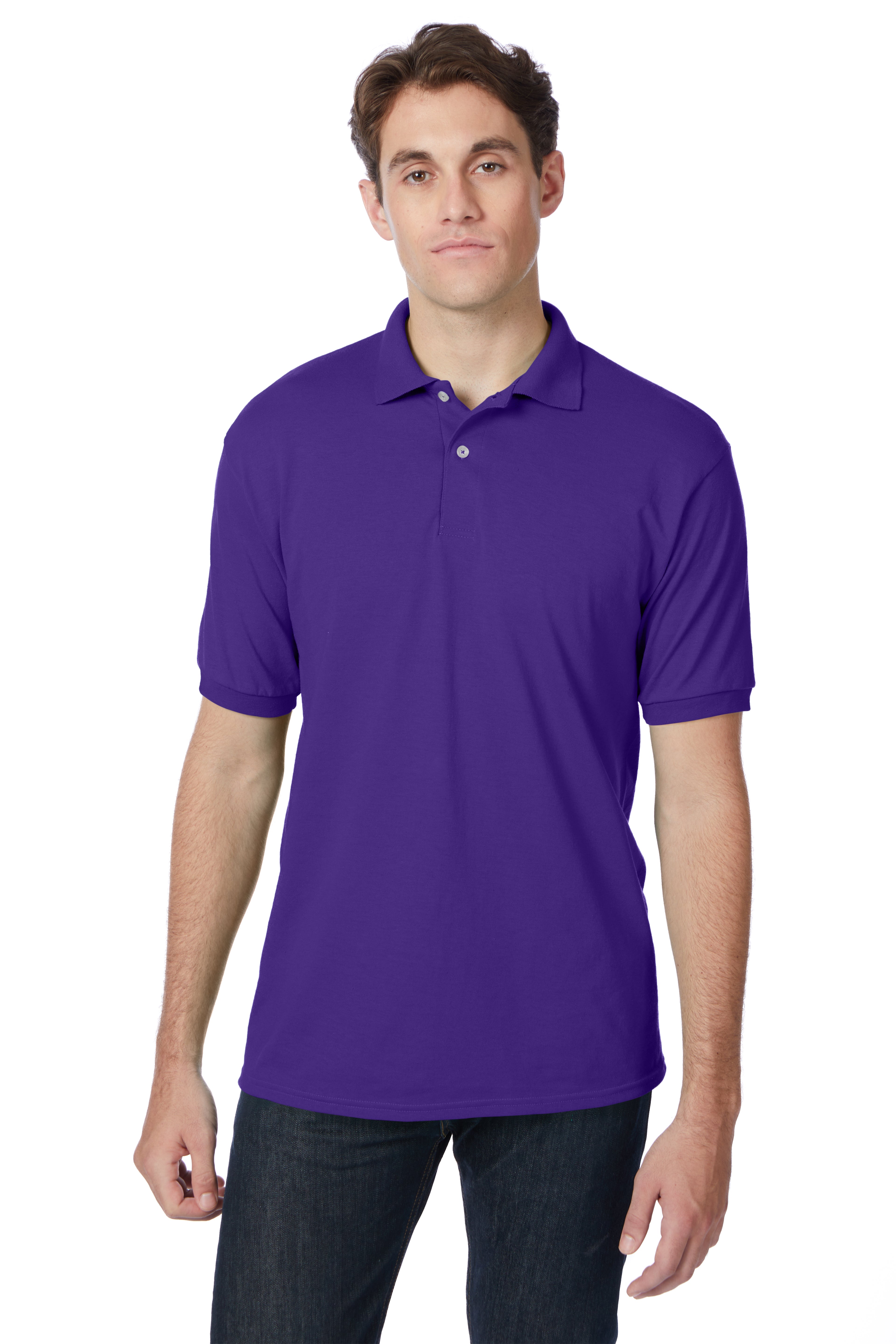 Hanes EcoSmart® Jersey Polo Shirt 16