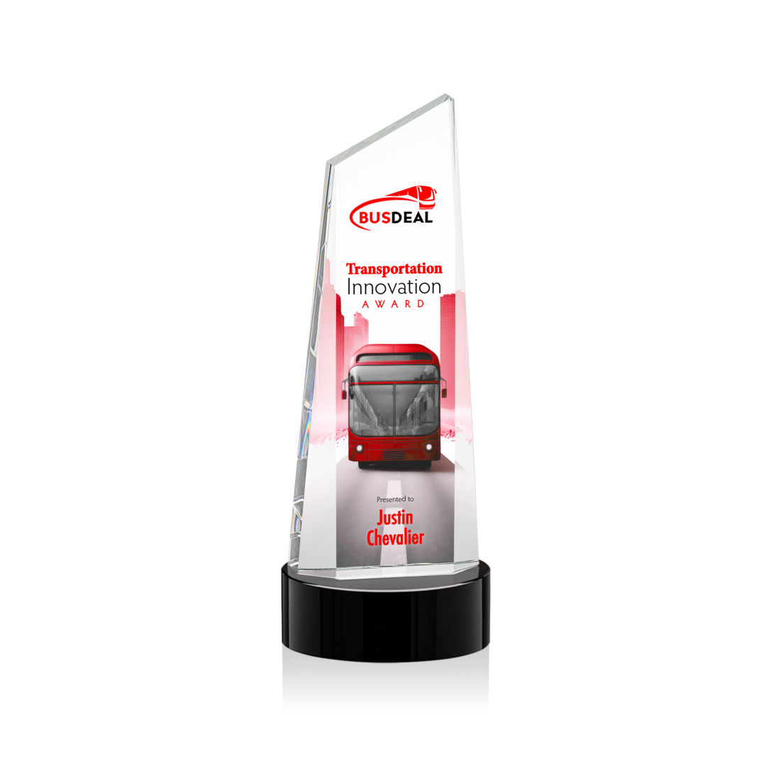 Belmont Tower VividPrint™ Award on Stanrich - Black 2