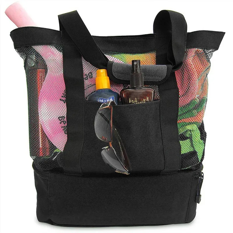 Mesh Beach Tote Cooler Bag 2