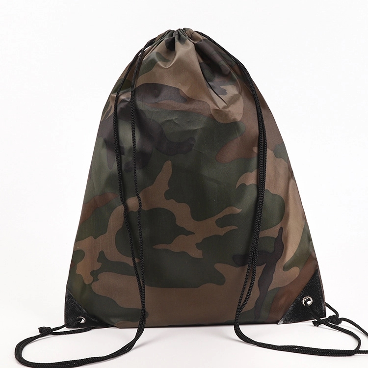 POLYESTER CAMO DRAWSTRING BACKPACK 5