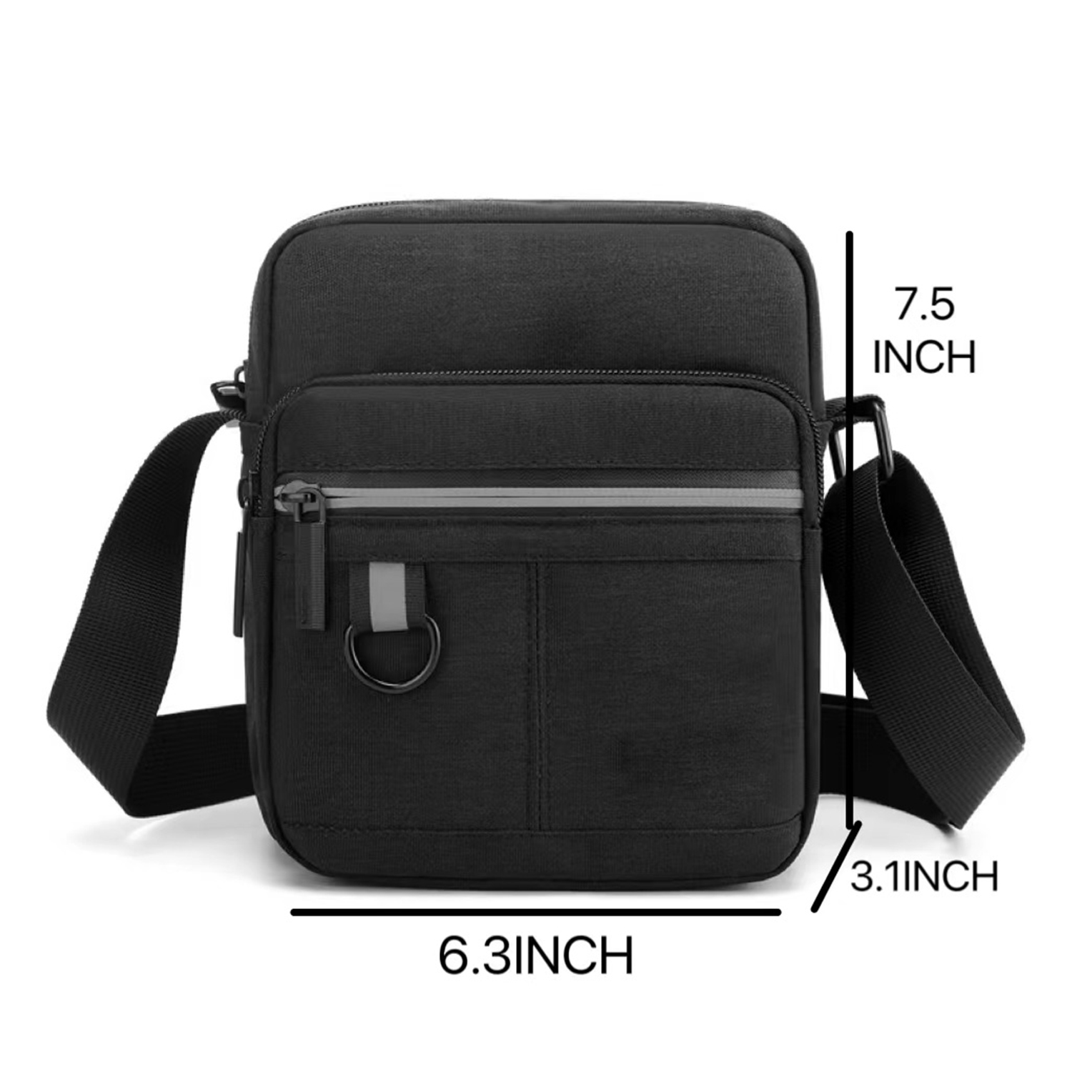 Mini Canvas Portable mobile phone coin Crossbody Bag for Men 3