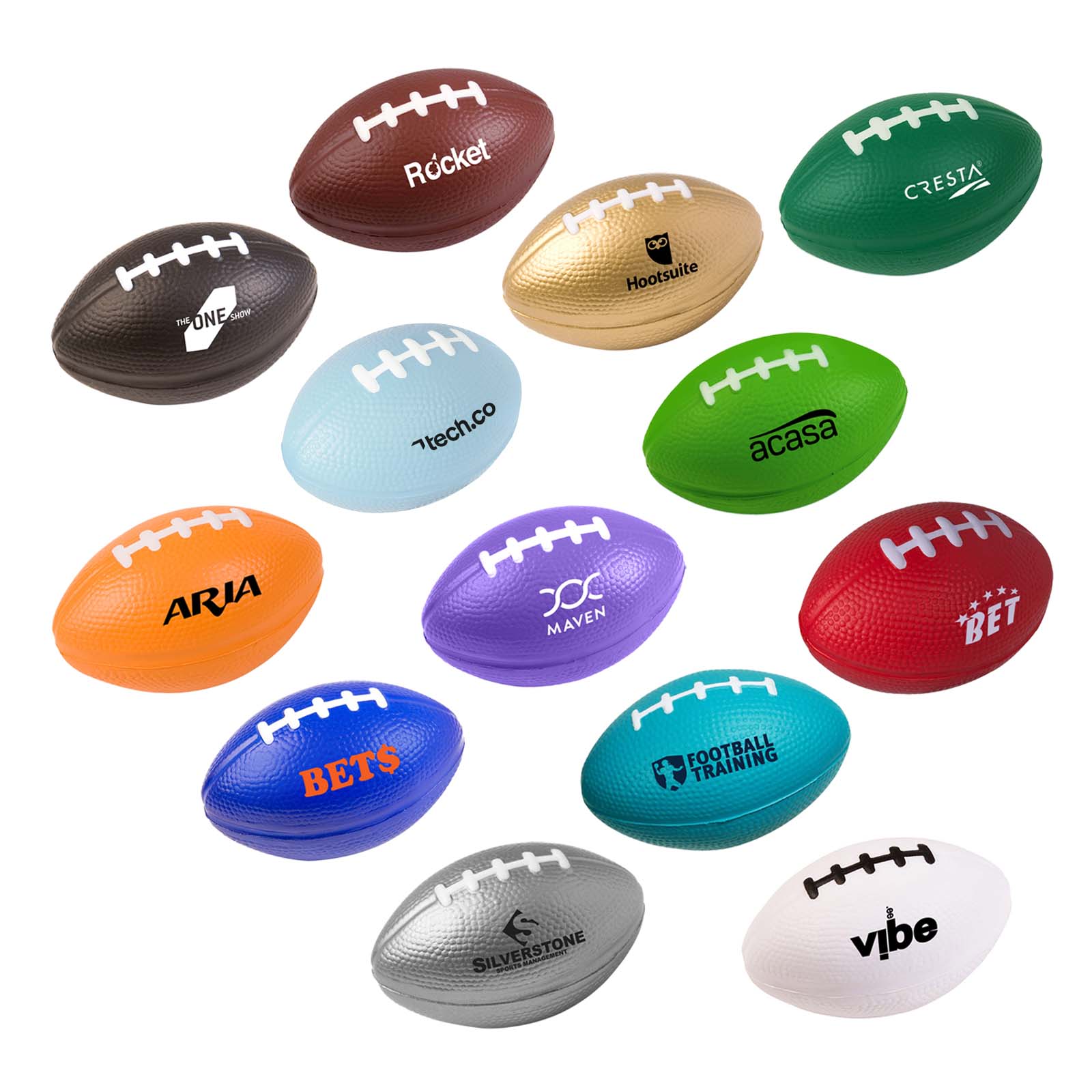 3" Football Stress Reliever 27