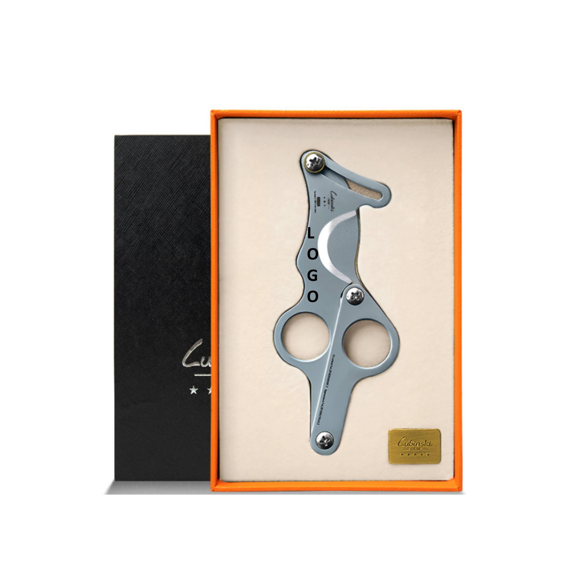 Handle Stainless Steel Blade Cigar Scissor 2