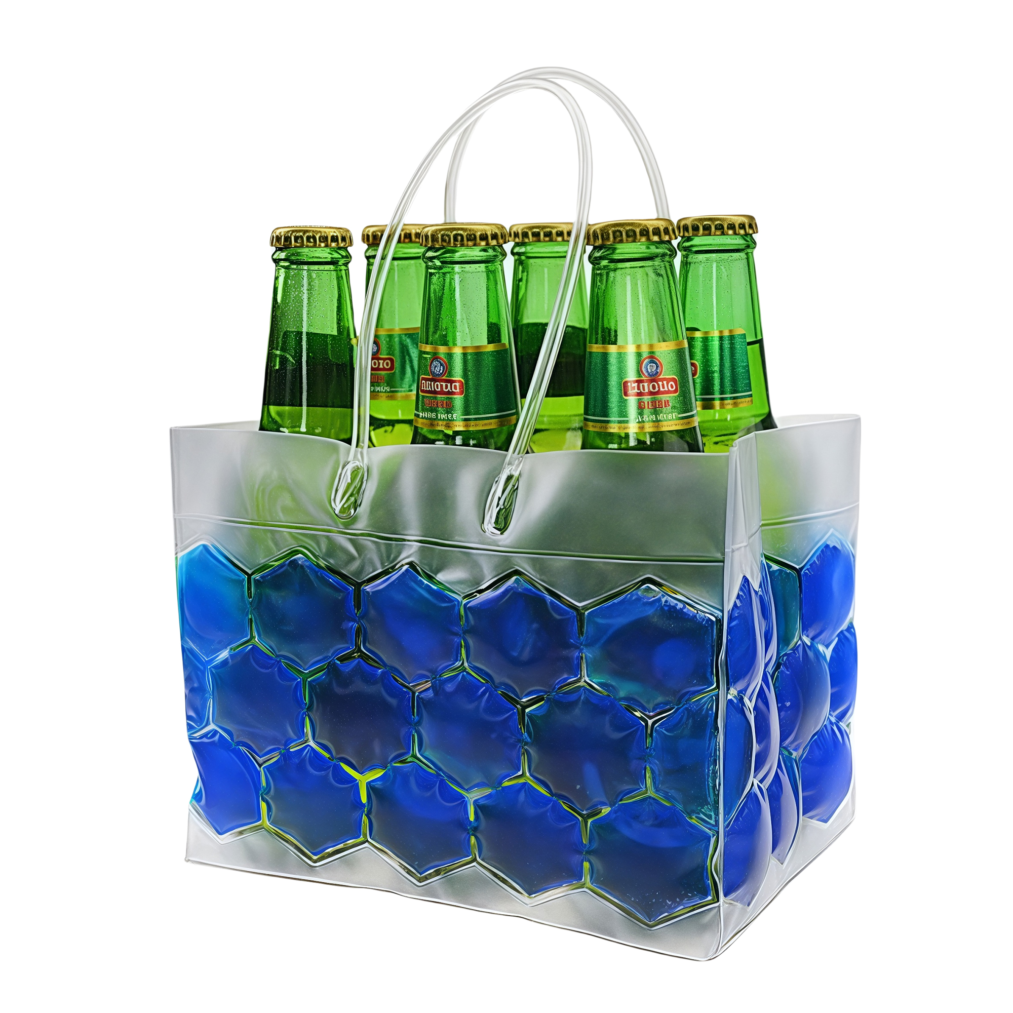 PVC Beer Cooler Bag - Insulated Beverage Carrier for Chilling 4