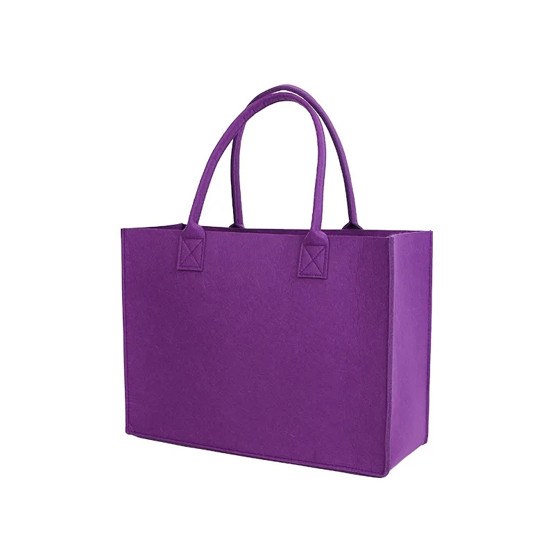 Multicolor Large Capacity Shopping Felt Tote Bag 6