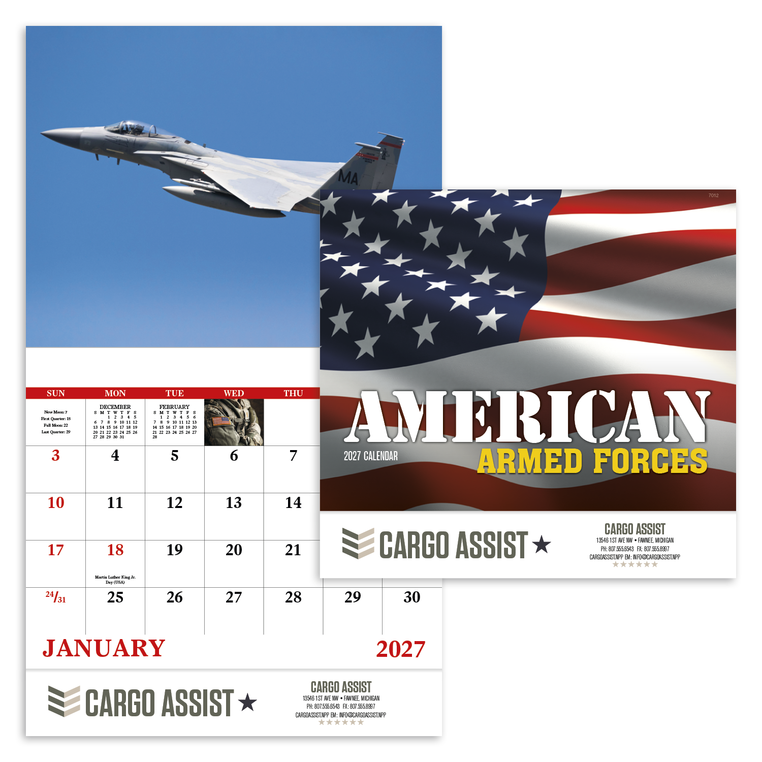 Good Value™ American Armed Forces - Stapled Calendar 64