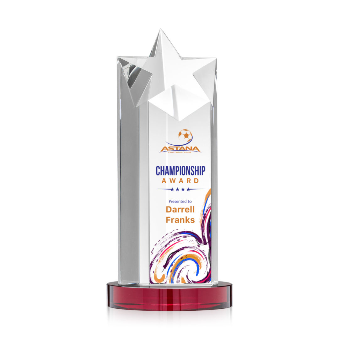 Berkeley VividPrint™ Award on Condor Base - Red 5