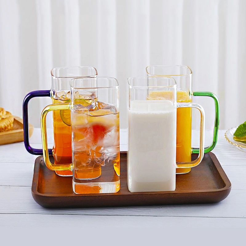 13.5 oz Glass Coffee Milk Tea Cups 5
