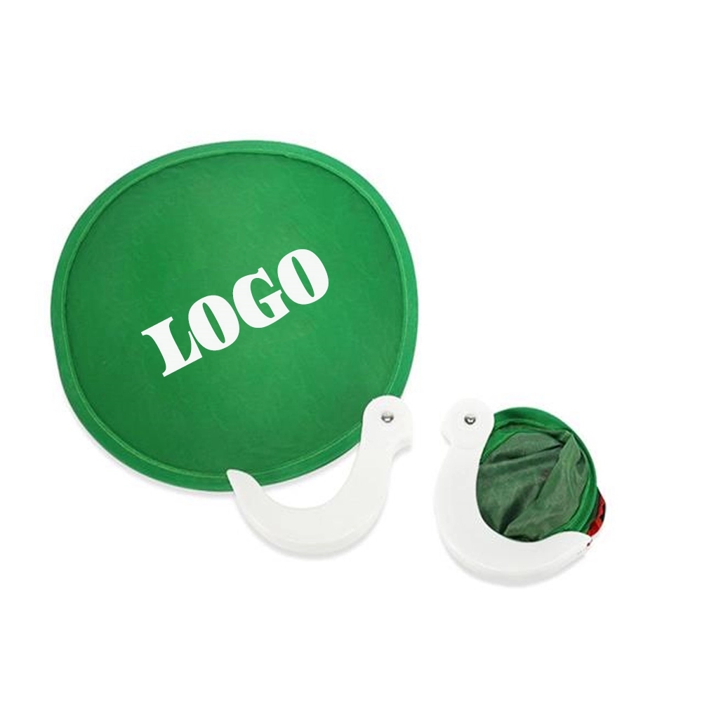 Foldable Nylon Fan With Pouch 4