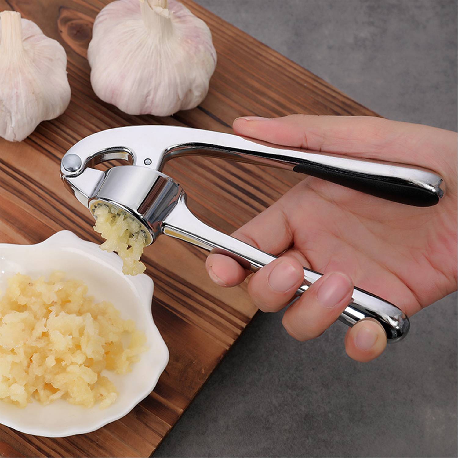 Stainless Steel Garlic Press Tool 3