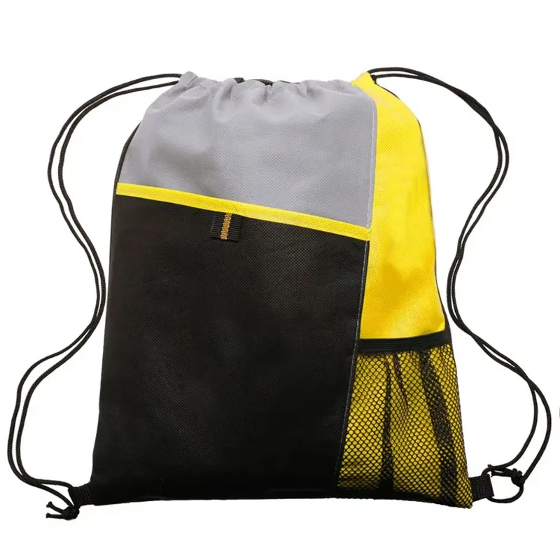 Mesh Pocket Drawstring Backpacks 5