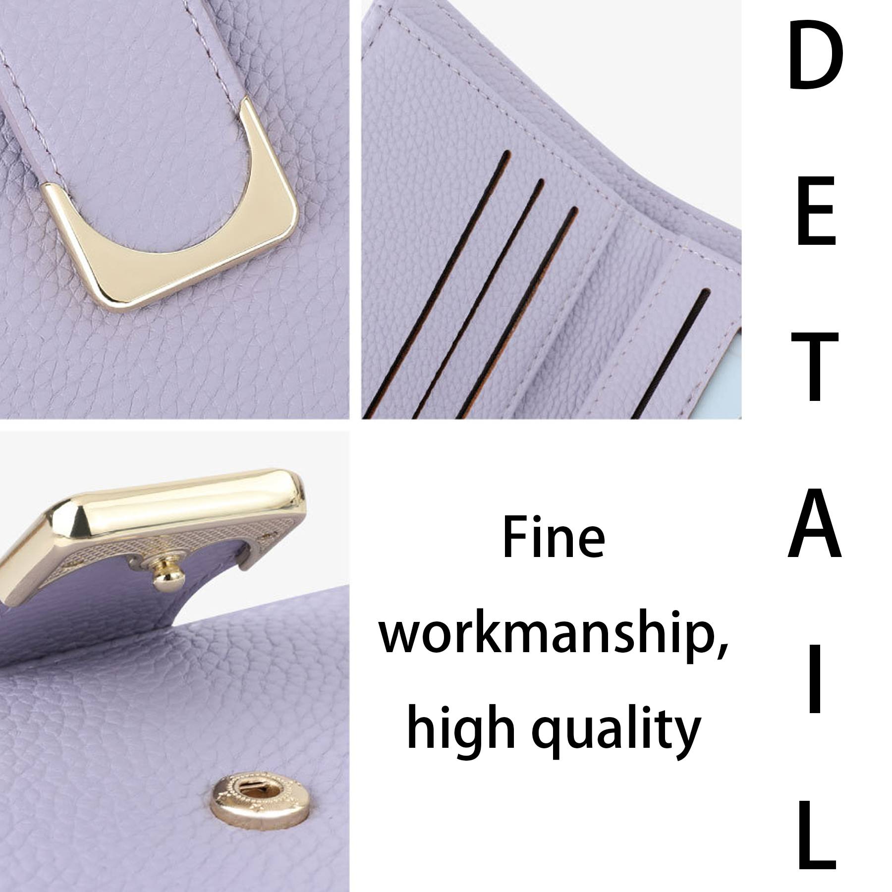 PU Stylish zippered coin purse 7