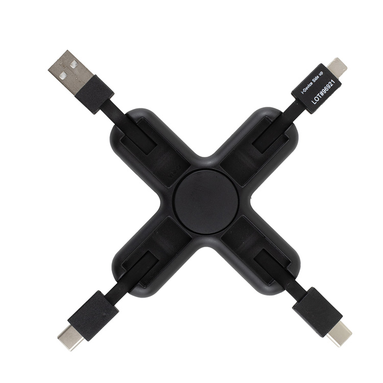 "PLAY & CHARGE 2.0" 5-in-1 Cell Phone Charging Cable Spinner 12