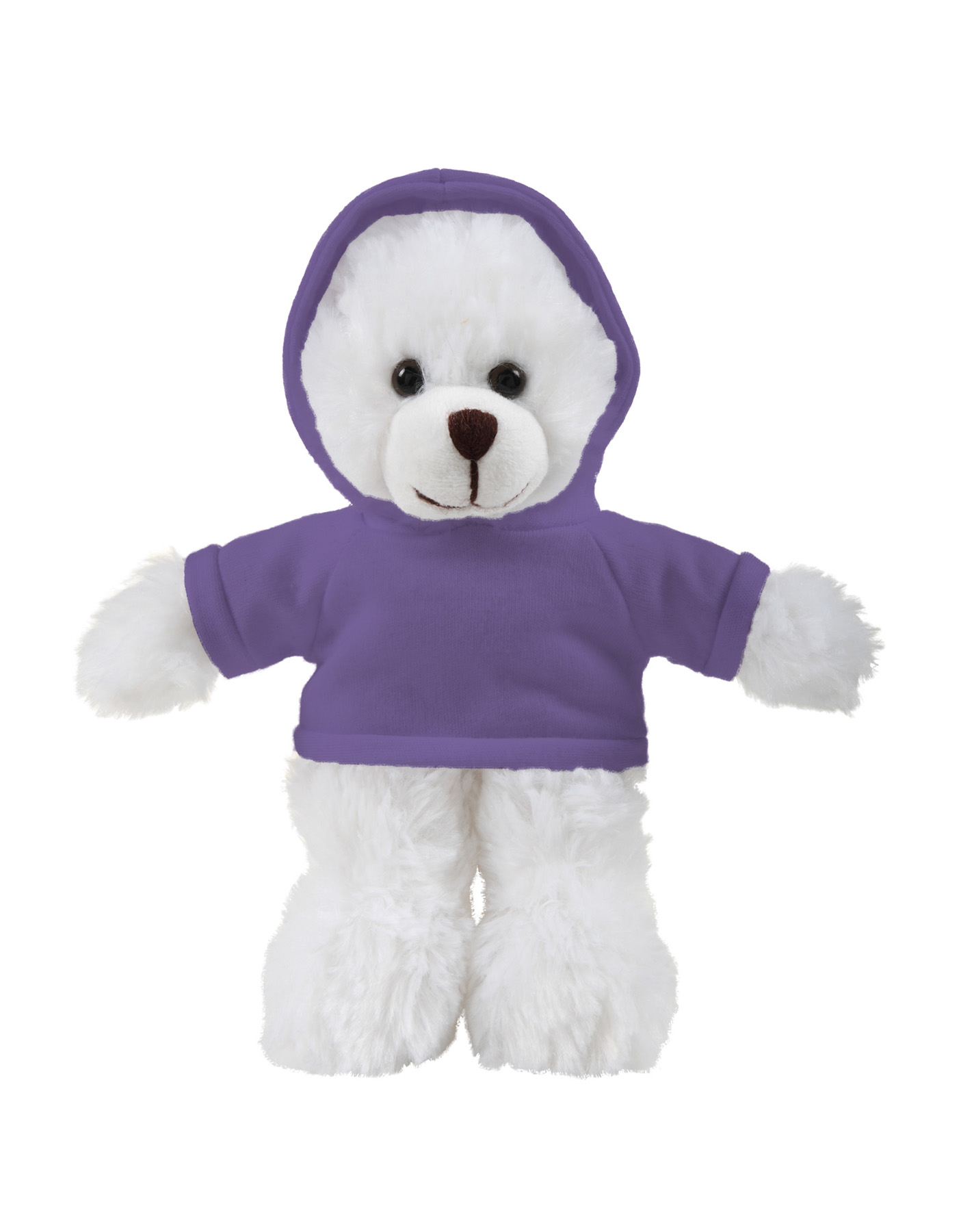 soft plush White Bear with hoodie 5