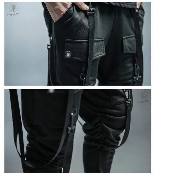 Men's Factory Sample Suspender Jogger Pants 3