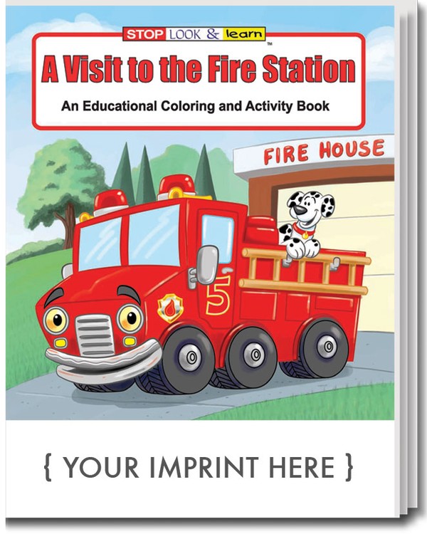 COLORING BOOK - A Visit to the Fire Station Coloring & Activity Book 4