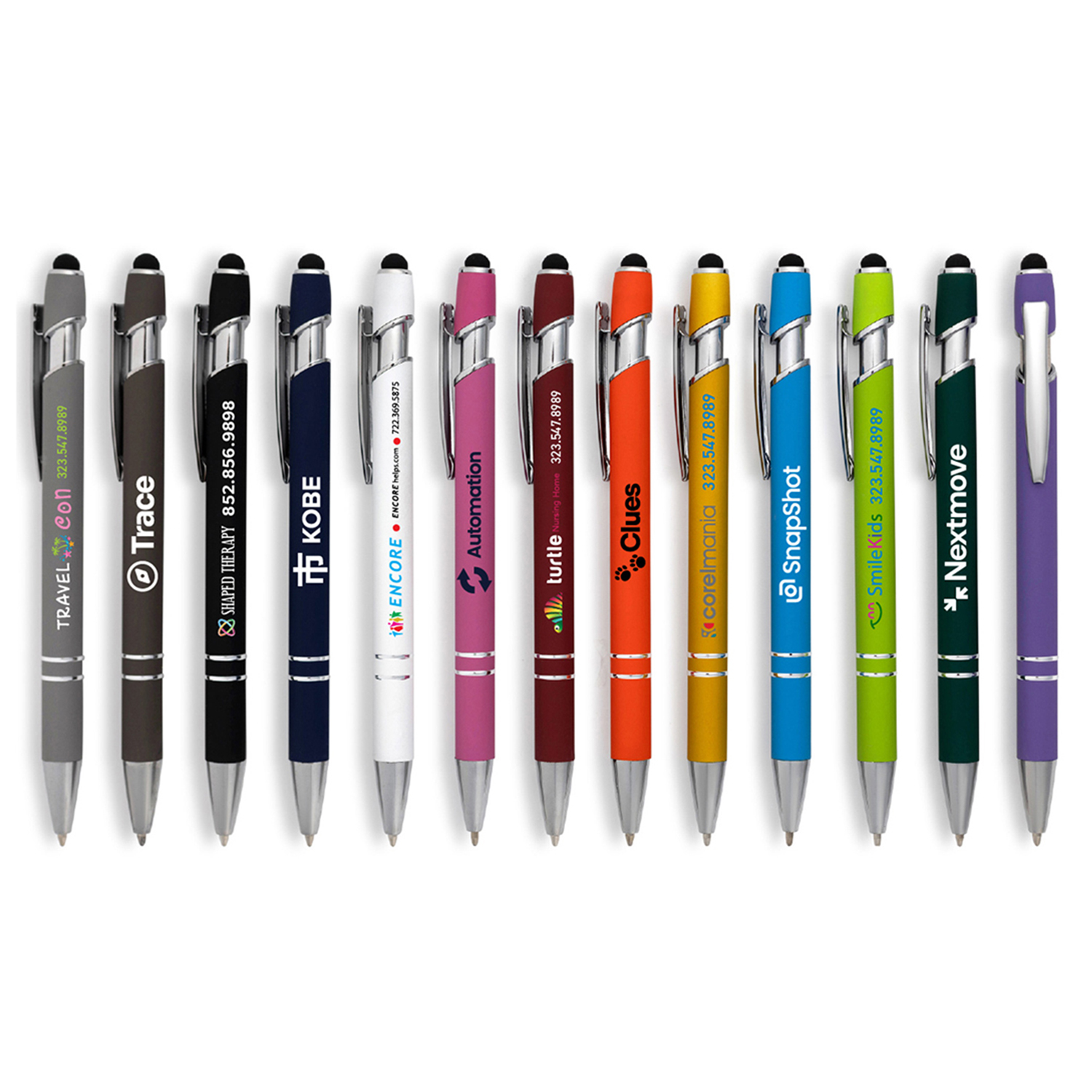 Alexandria Stylus Satin Soft Touch Click Metal Pen 27