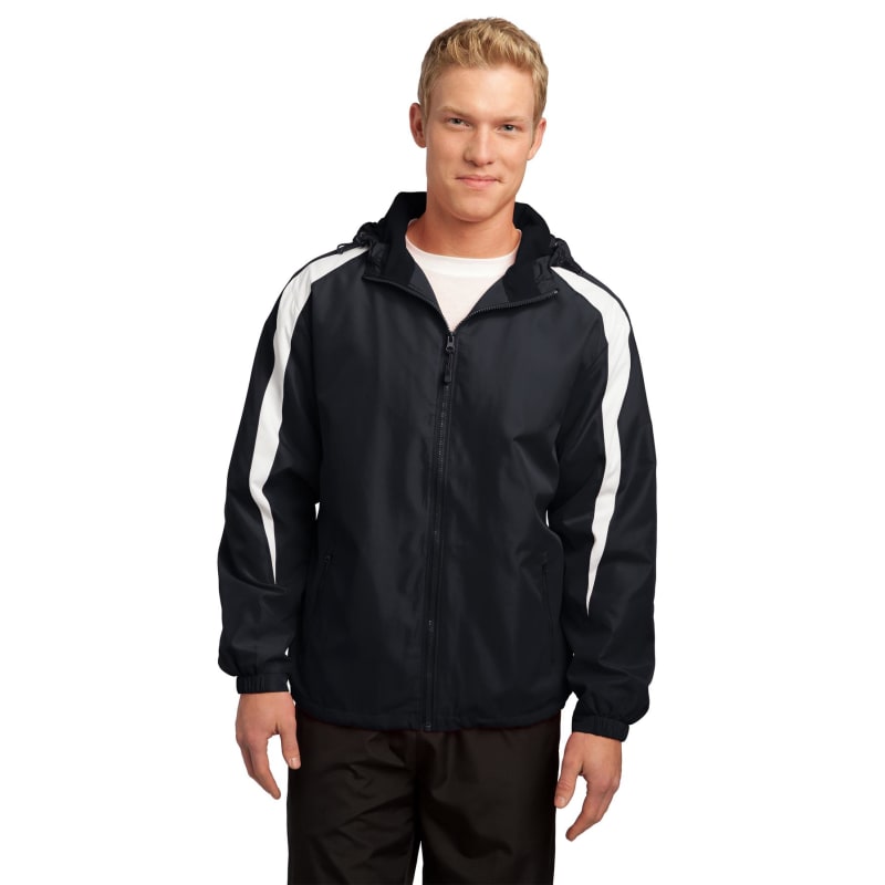 Sport-Tek Fleece-Lined Colorblock Jacket. 4