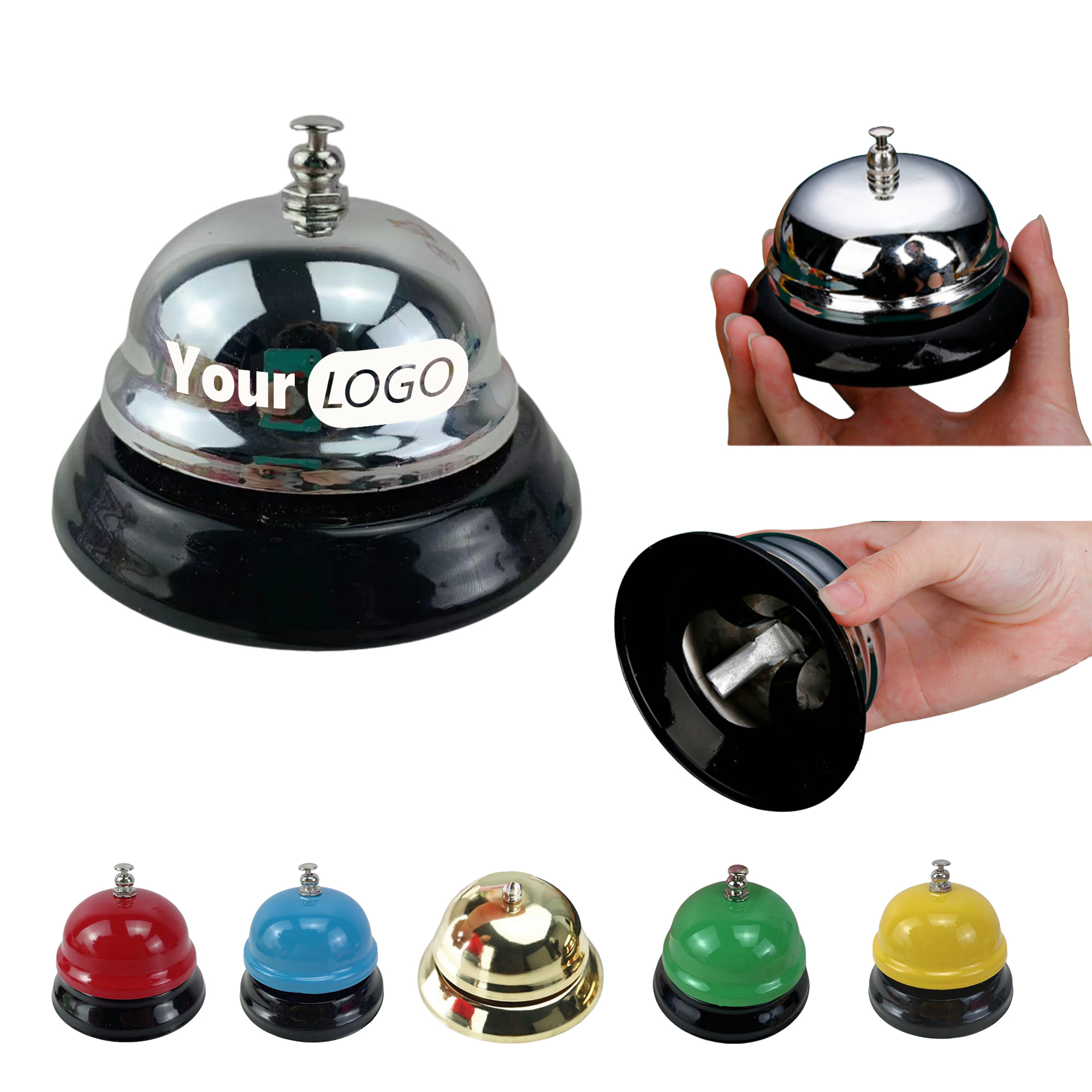 Metal Desk Bell for Restaurant,Bar,Hotel,Reception,School 2