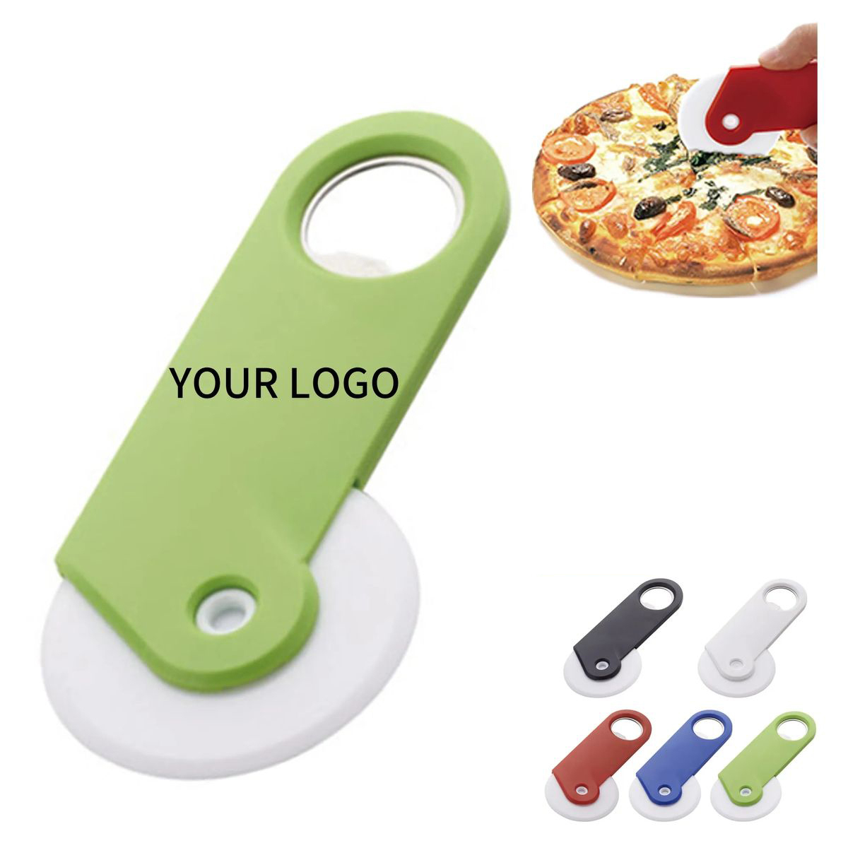 PP Non Slip Handle Pizza Slicer 2