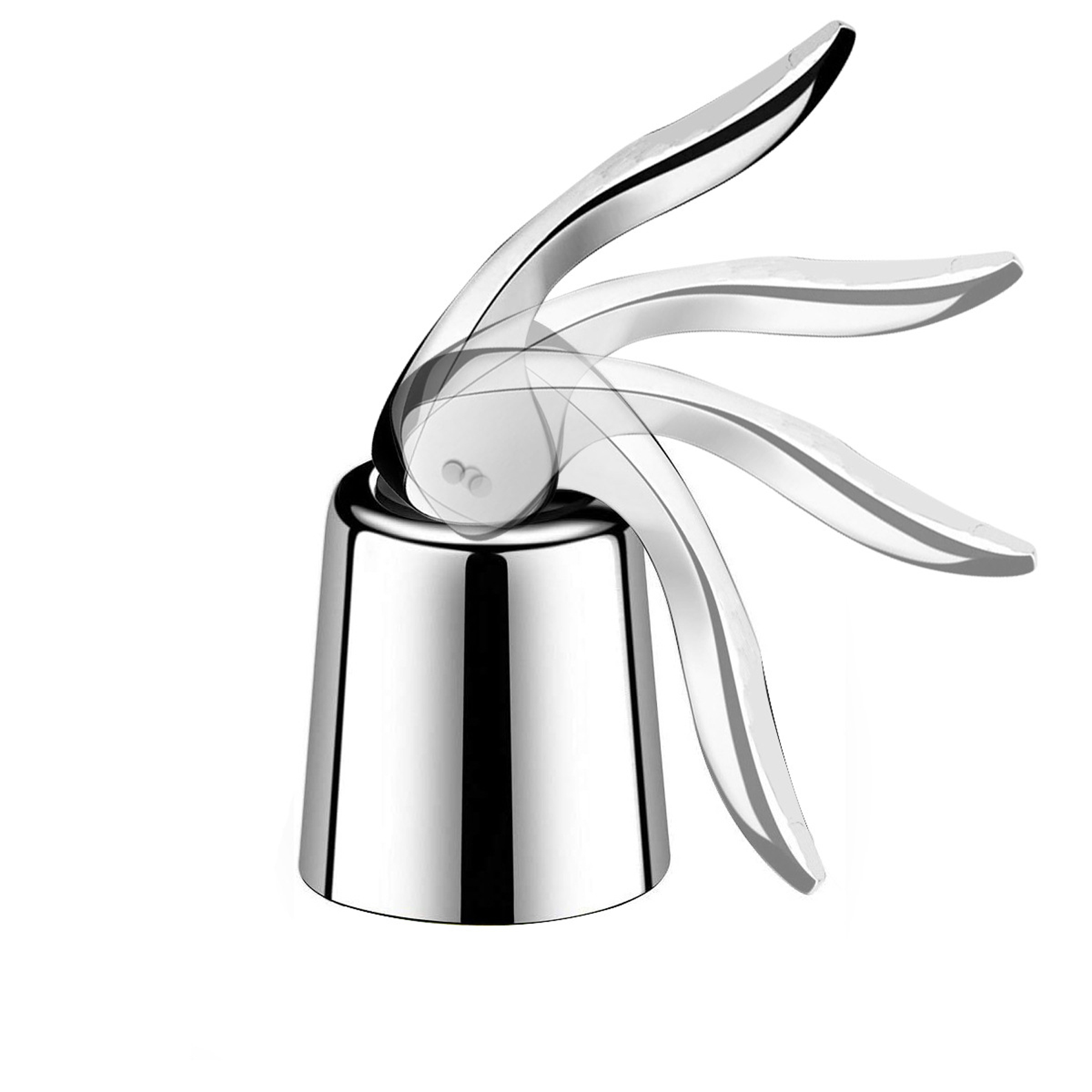 Stainless Steel Wine Stoppers with Silicone Seals, custom kitchen gadget with logo imprint 3
