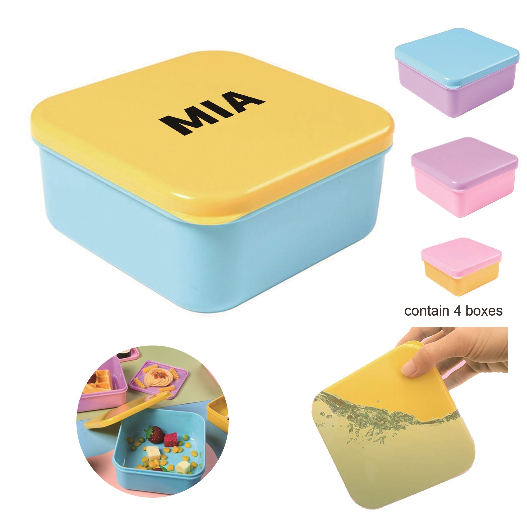 Four-Piece Set Of Bento Boxes 2