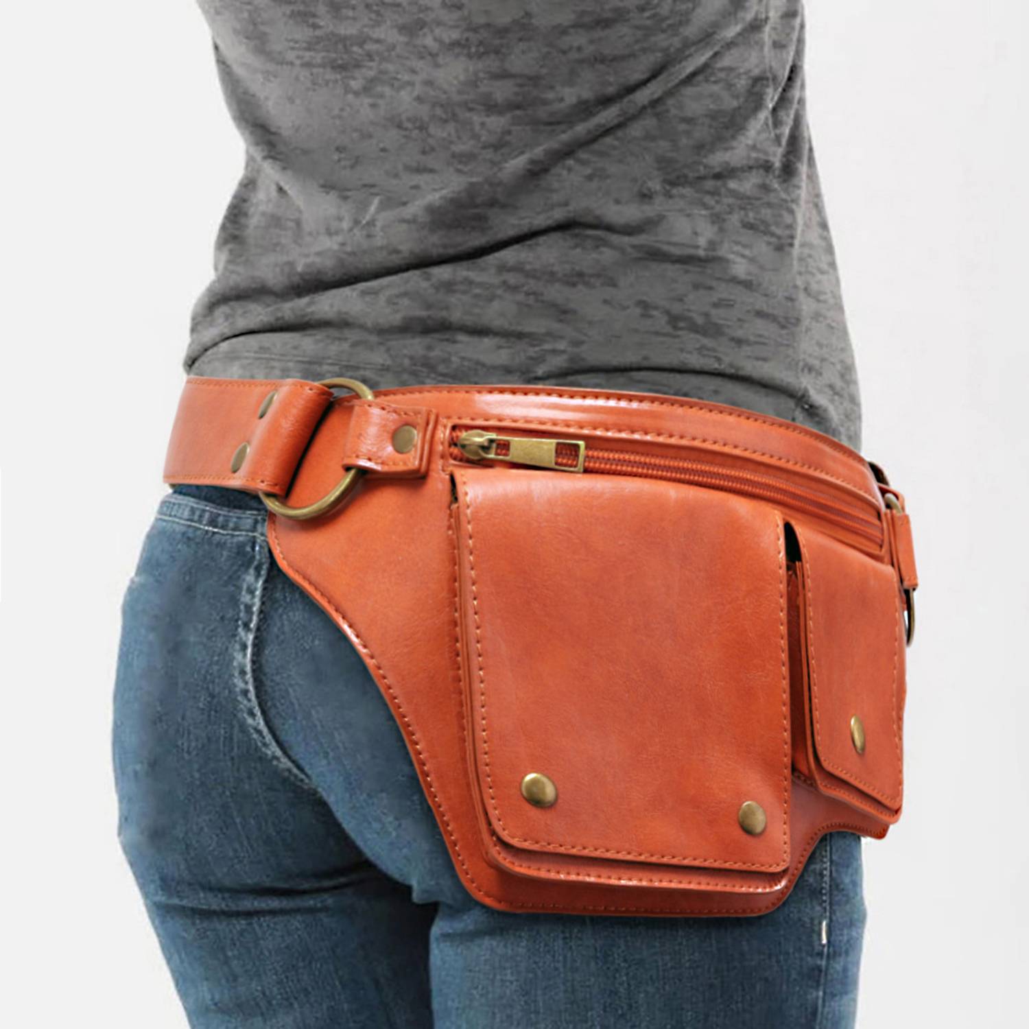 Women's PU Leather Waist Bag-Adjustable & Durable 6