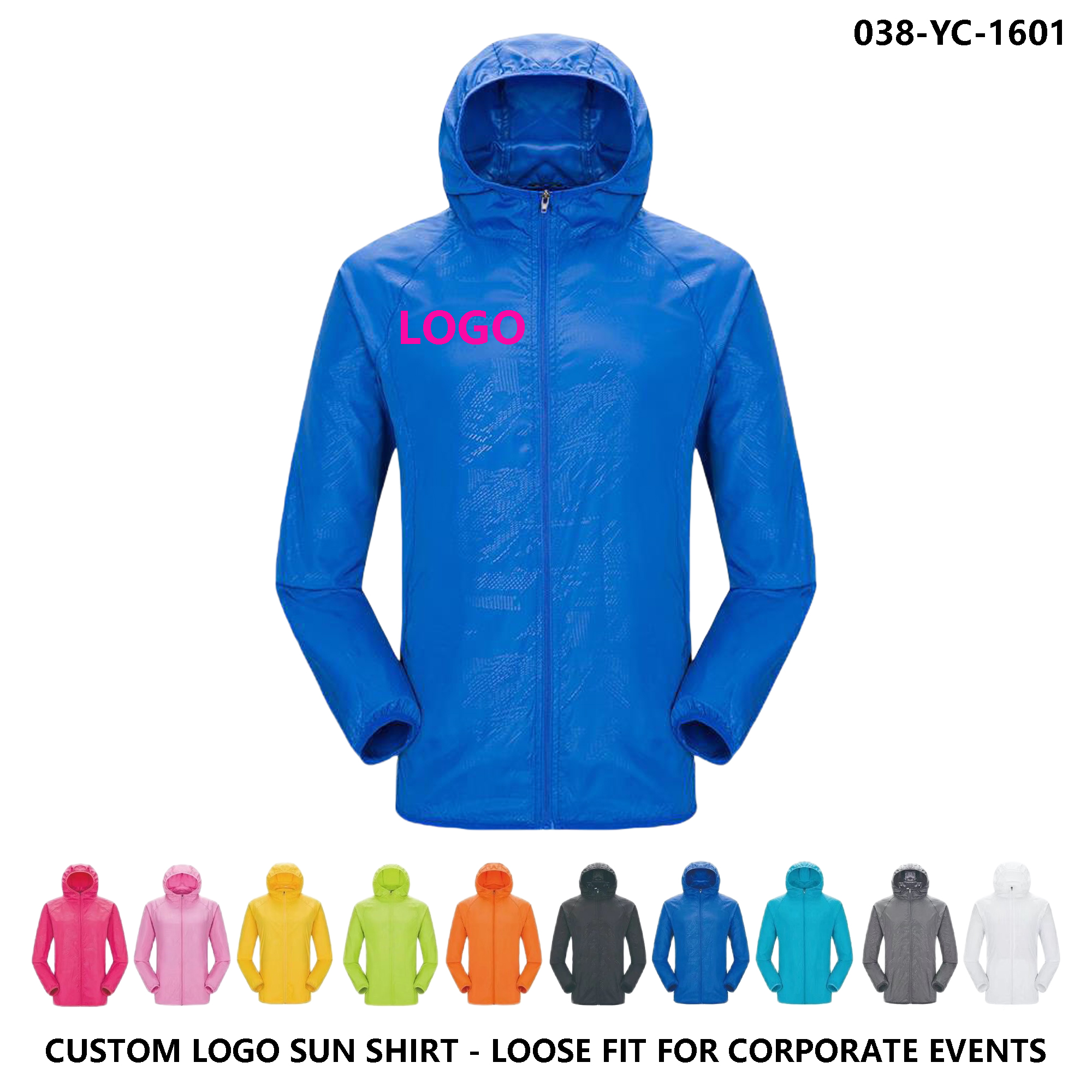 Quick-Dry UV Shielding Hoodie - Logo Personalization & Easy Care Design 2