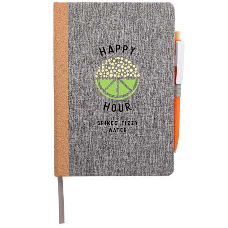 5.5" x 8.5" Recycled PET and Cork Bound Journal 52