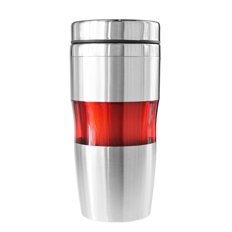 16 Oz. Marin Double Wall Stainless Steel Tumbler (Red) 2