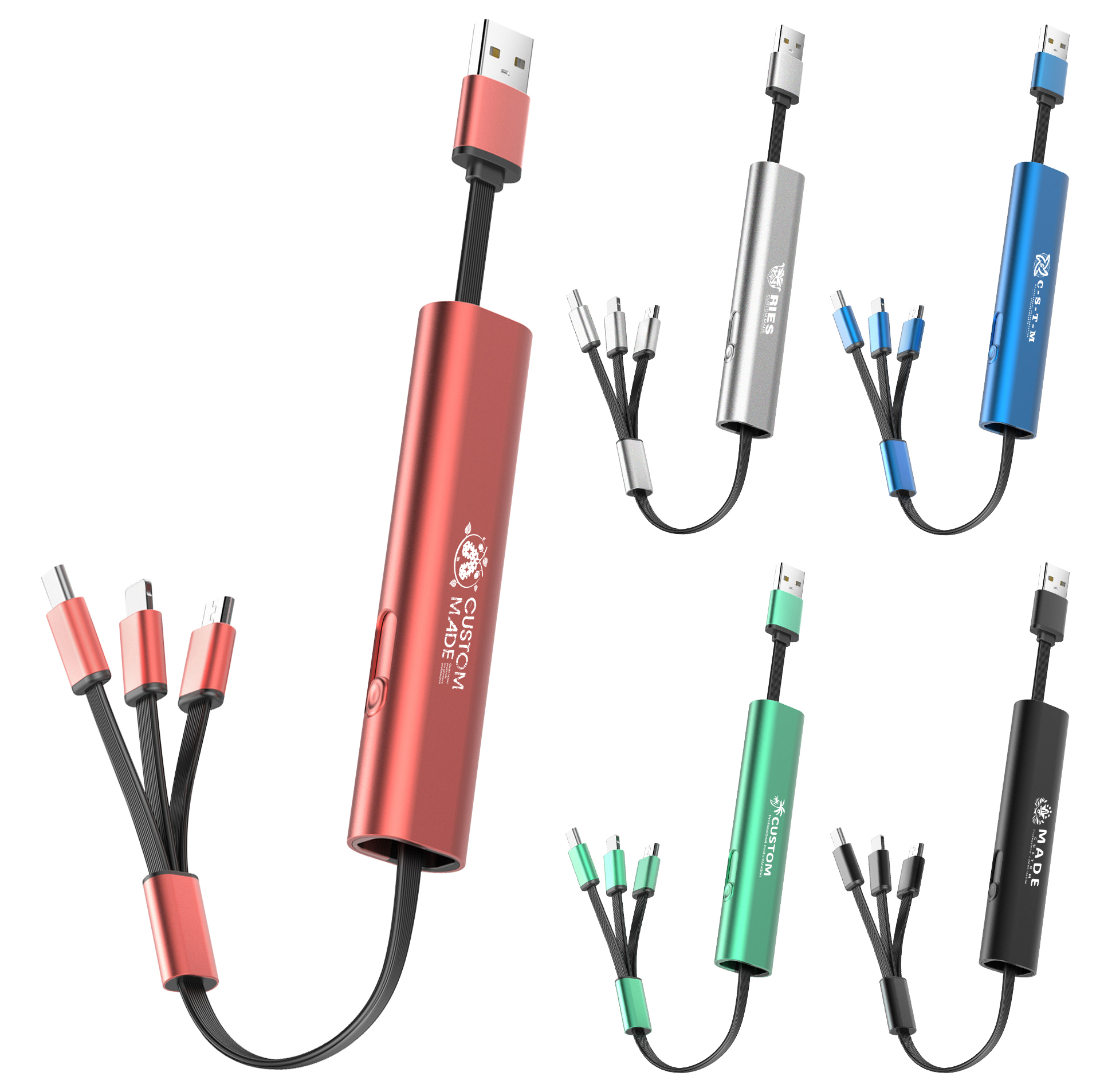 Portable 3-In-1 Storage USB Charger 6