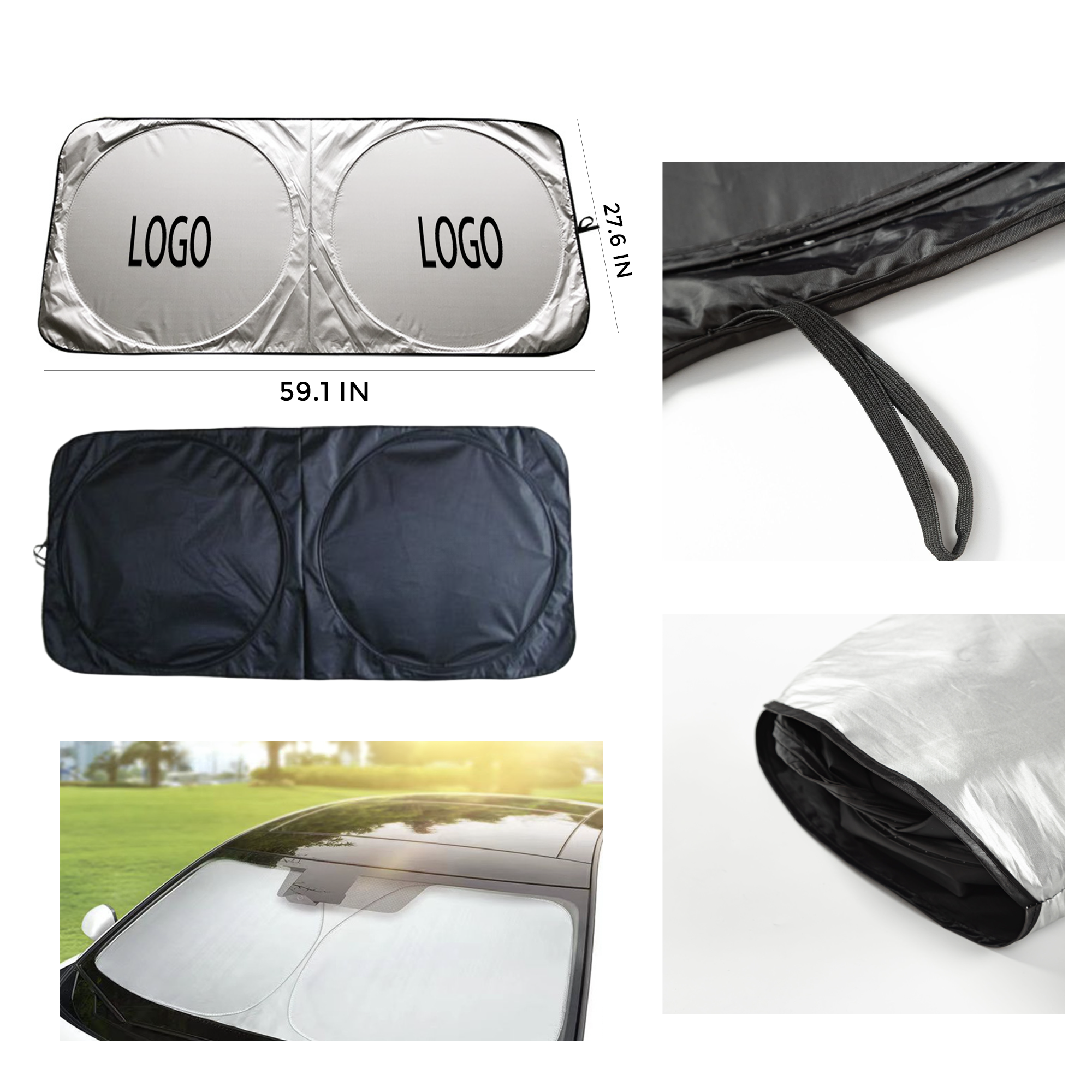 MOQ 10 PCS Adjustable Car Sun Visor 2