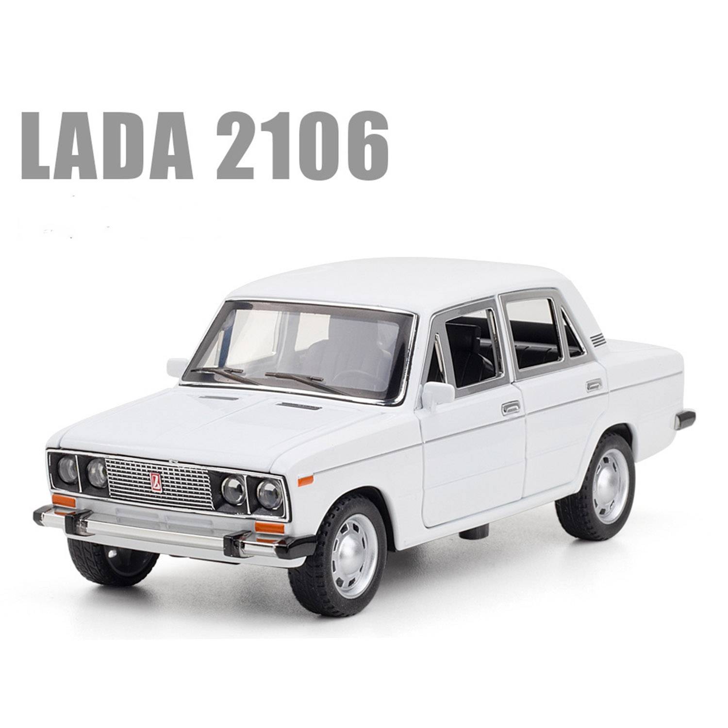 Simulation 1/24 Lada 2106 alloy vintage car model 2