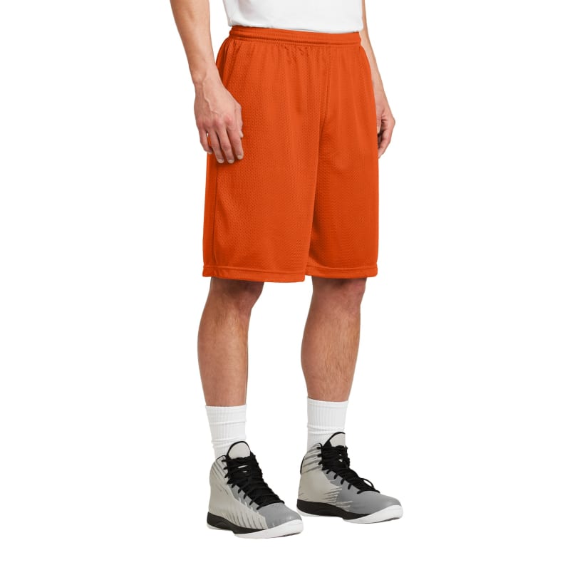Sport-Tek Long PosiCharge Classic Mesh Short. 9