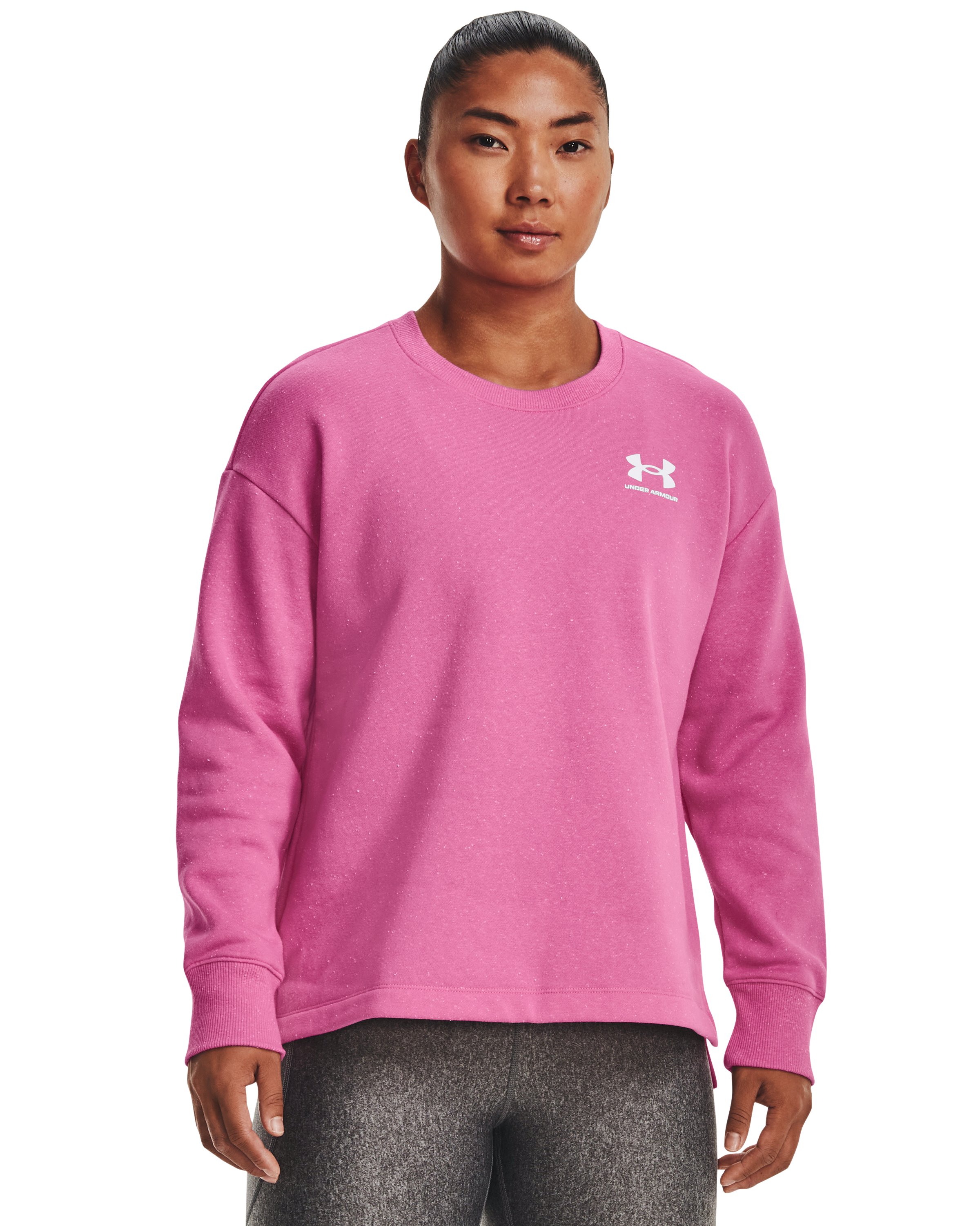 UA Rival Fleece Women's Oversized Crew 11