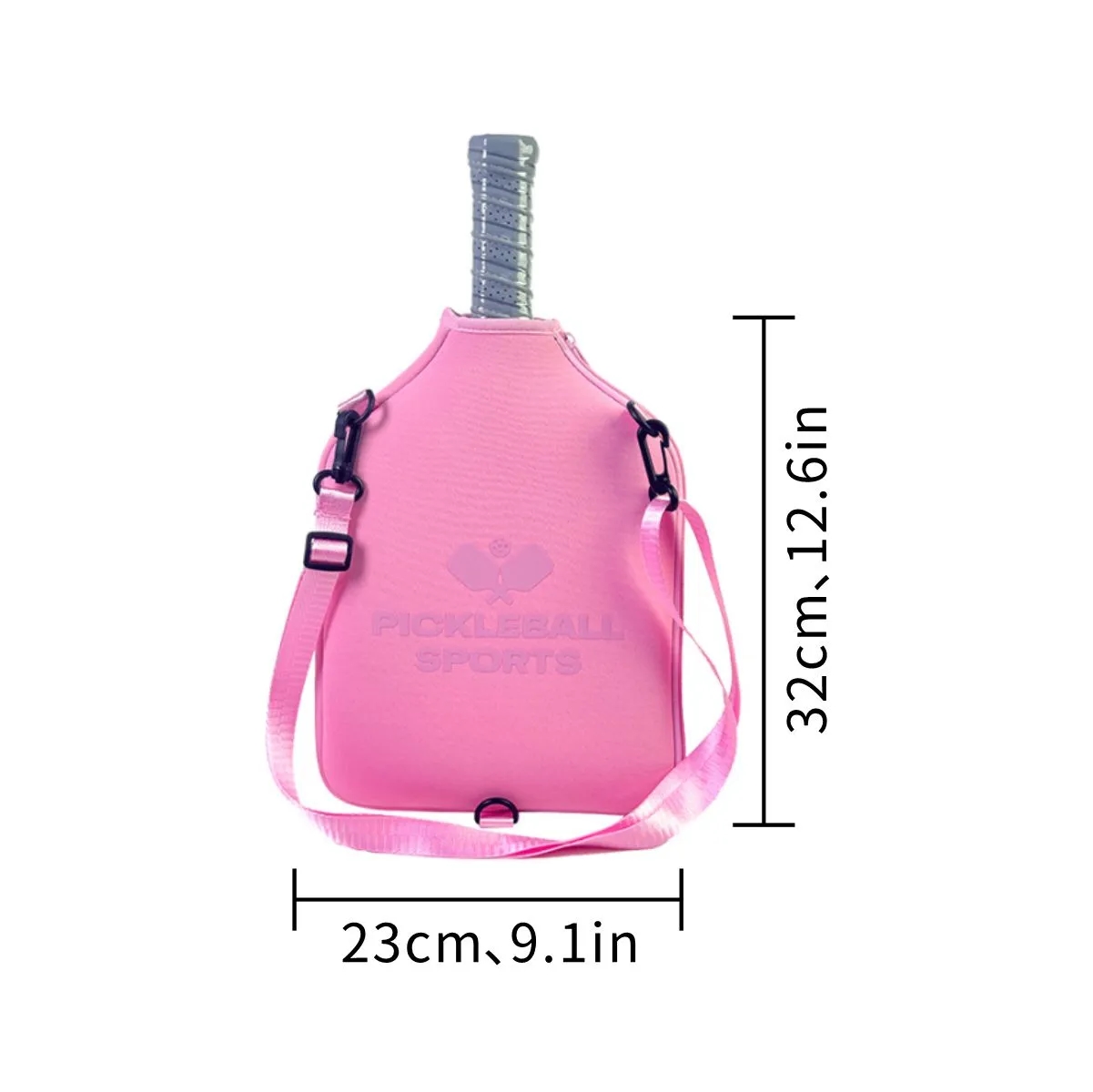 Neoprene Pickleball Paddle Cover With Shoulder Strap 6