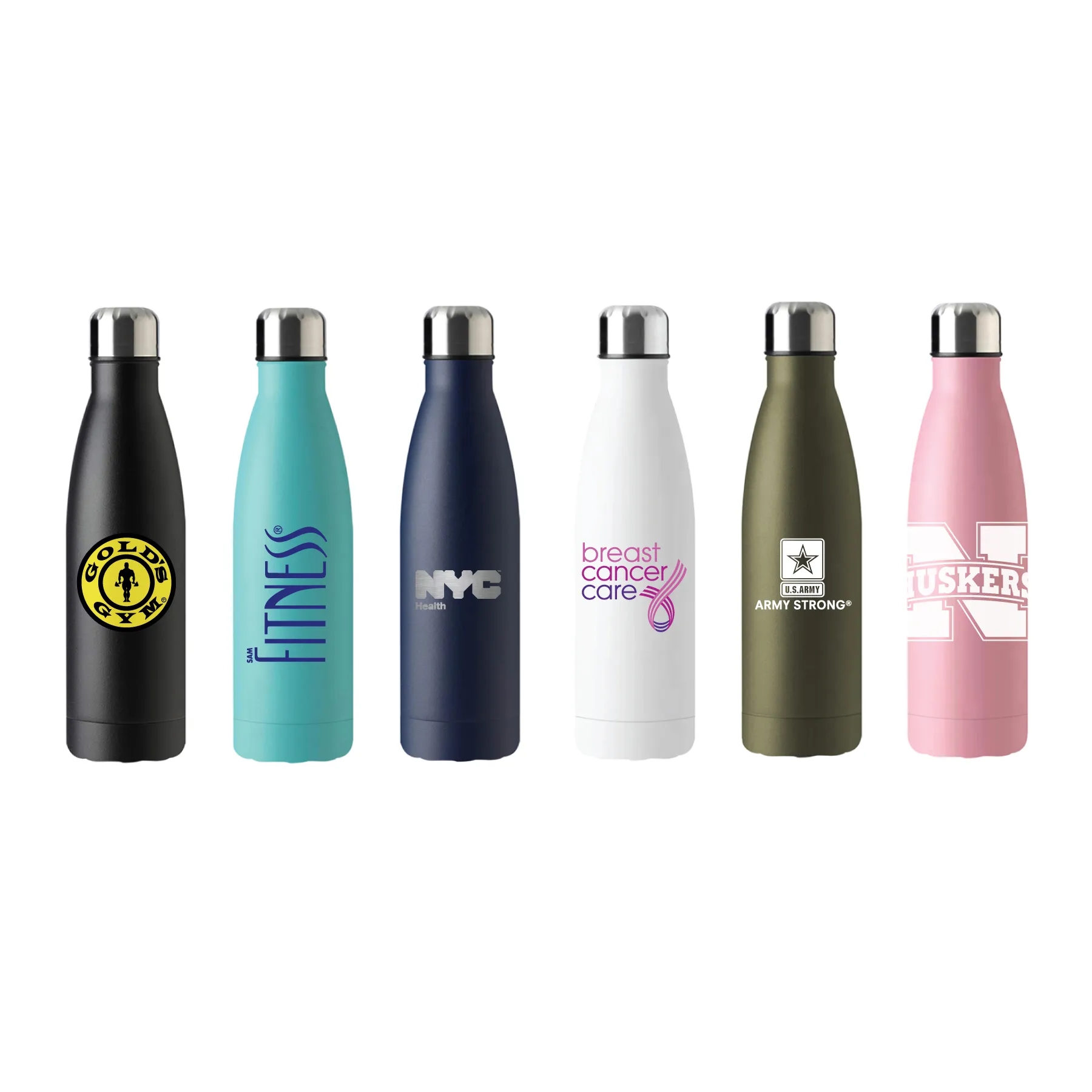 17oz Stainless Steel Cola Vacuum Bottle, custom water bottle with logo imprint 9