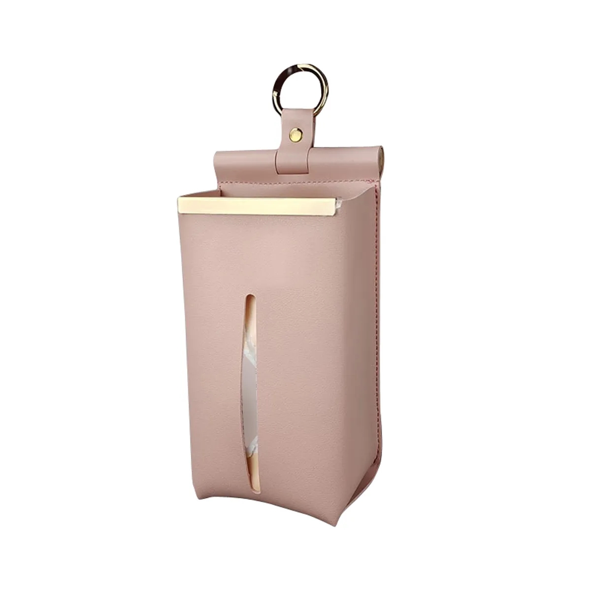 PU Leather Hanging Tissue Box 4