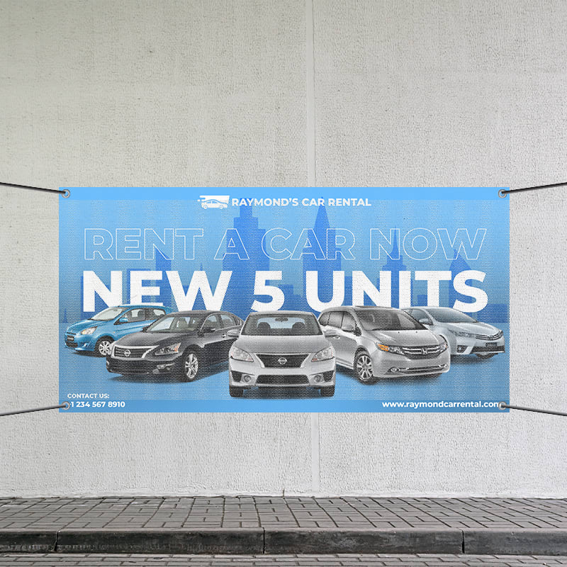 Custom 4' X 8' Mesh Banners 14