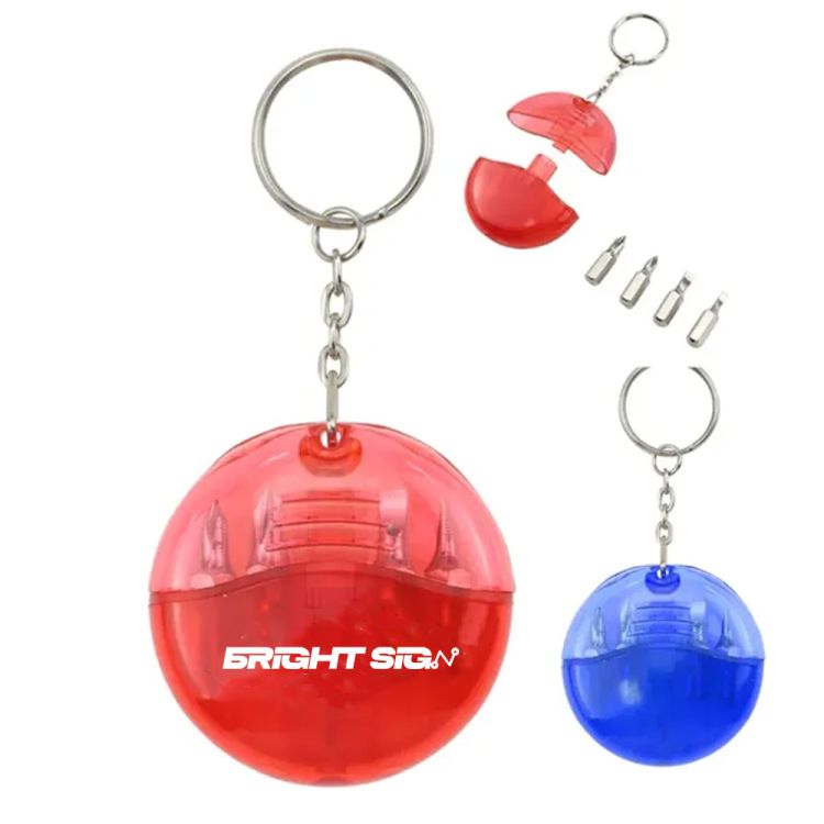 Multi-Bit Screwdriver Tool Keychain 2