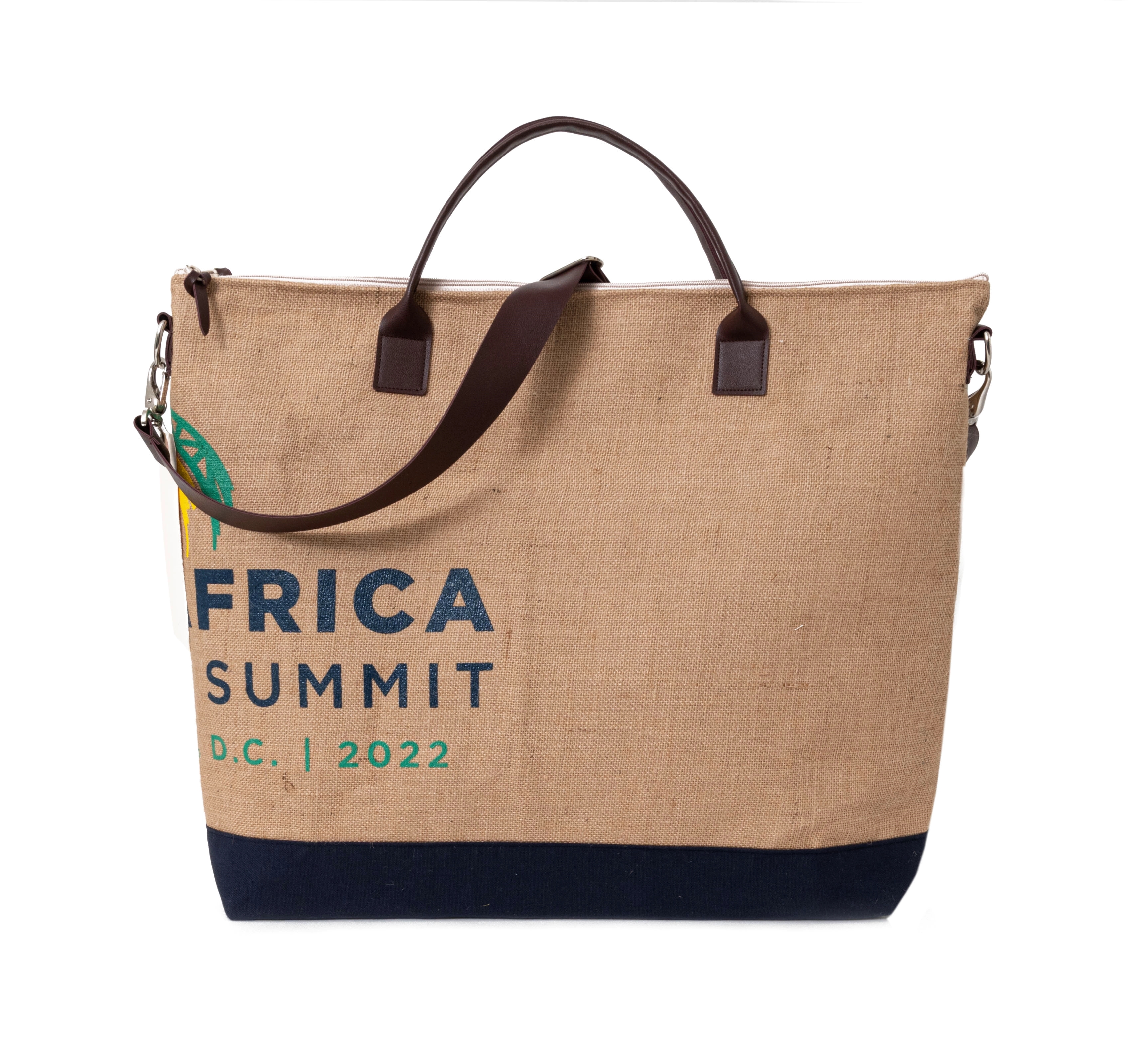 Burlap Weekender Tote 2