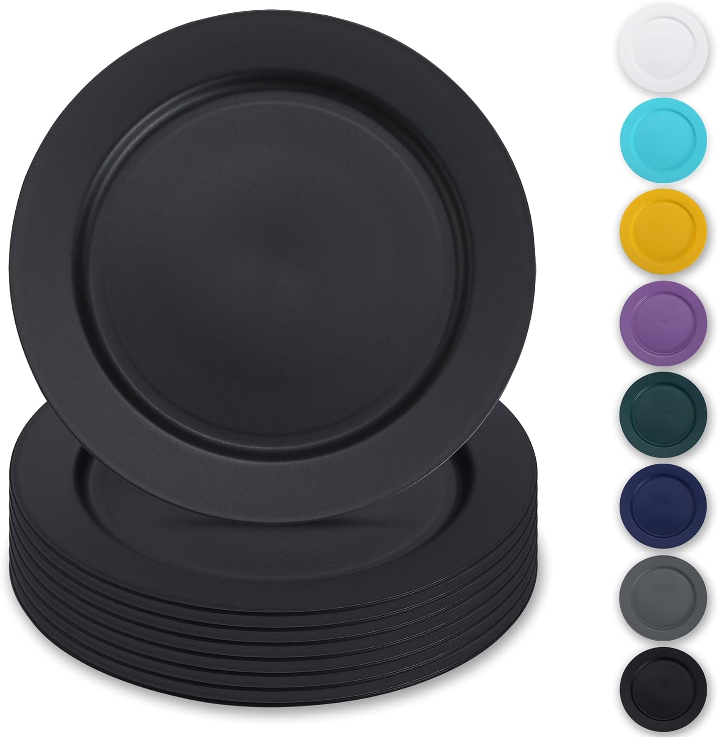 Reusable Flat Dinner Plates 8