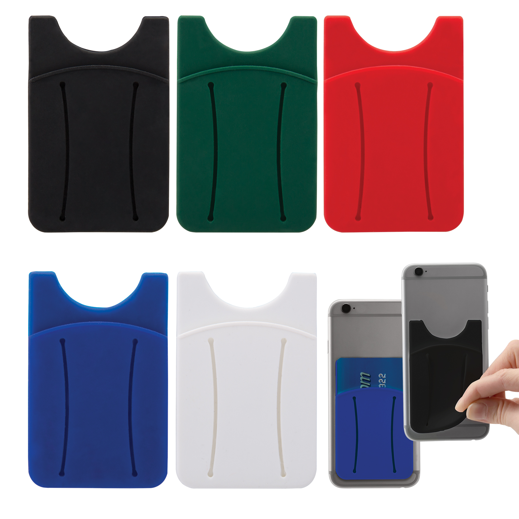 Finger Grip Cell Phone Card Holder 5