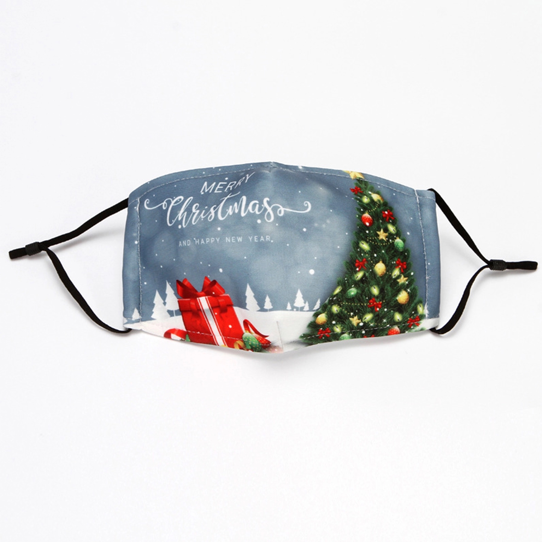 Christmas 3-Ply Reusable Cloth Face Masks Cotton Washable" 5