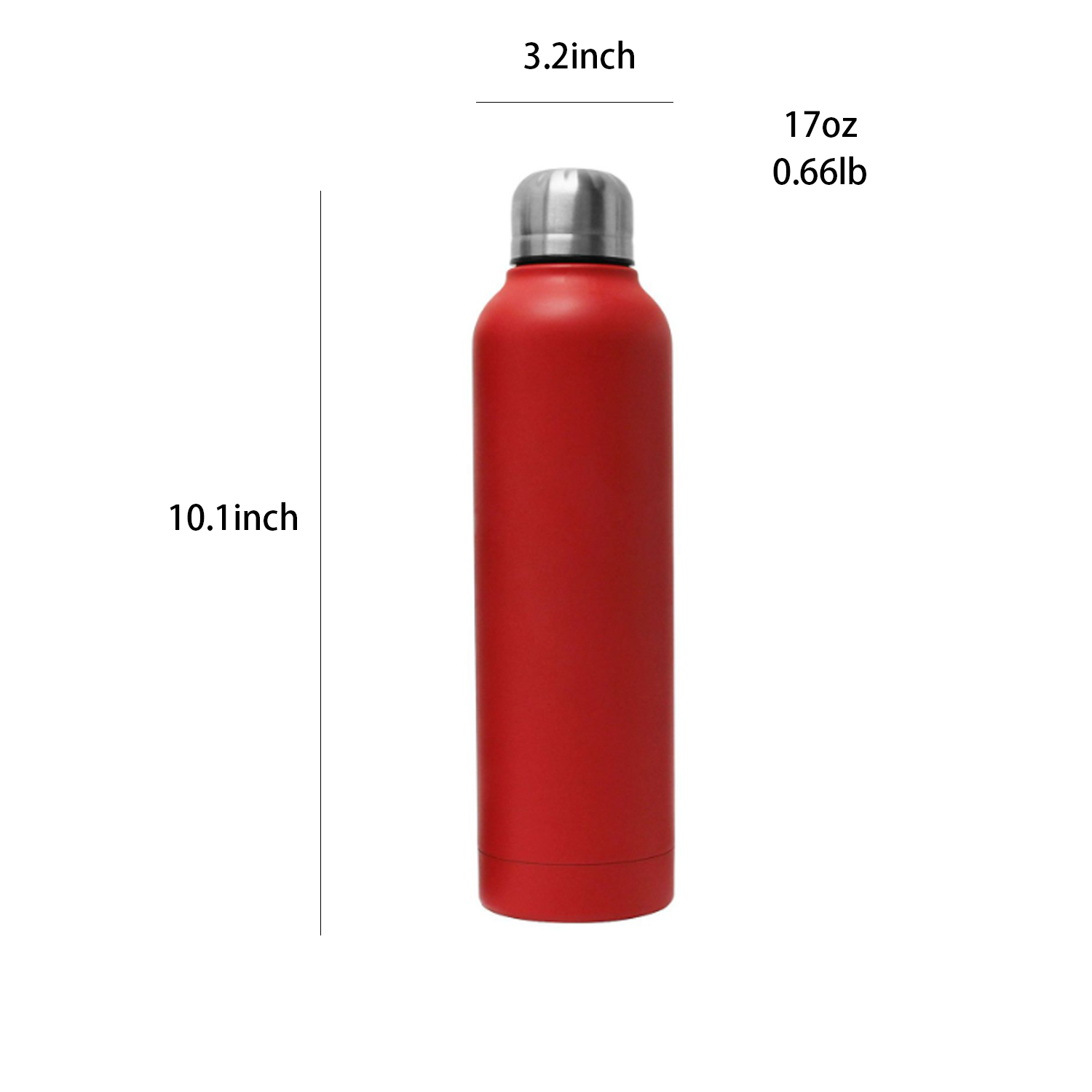 17 oz Stainless Steel Insulated Bottle Thermos, custom water bottle with logo imprint 7