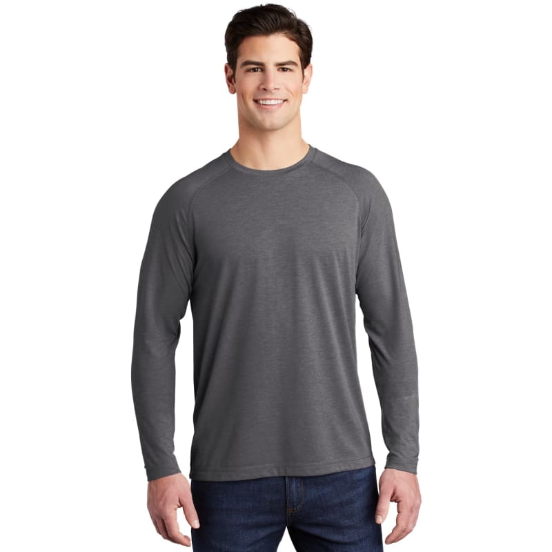Sport-Tek PosiCharge Long Sleeve Tri-Blend Wicking Raglan Tee 44