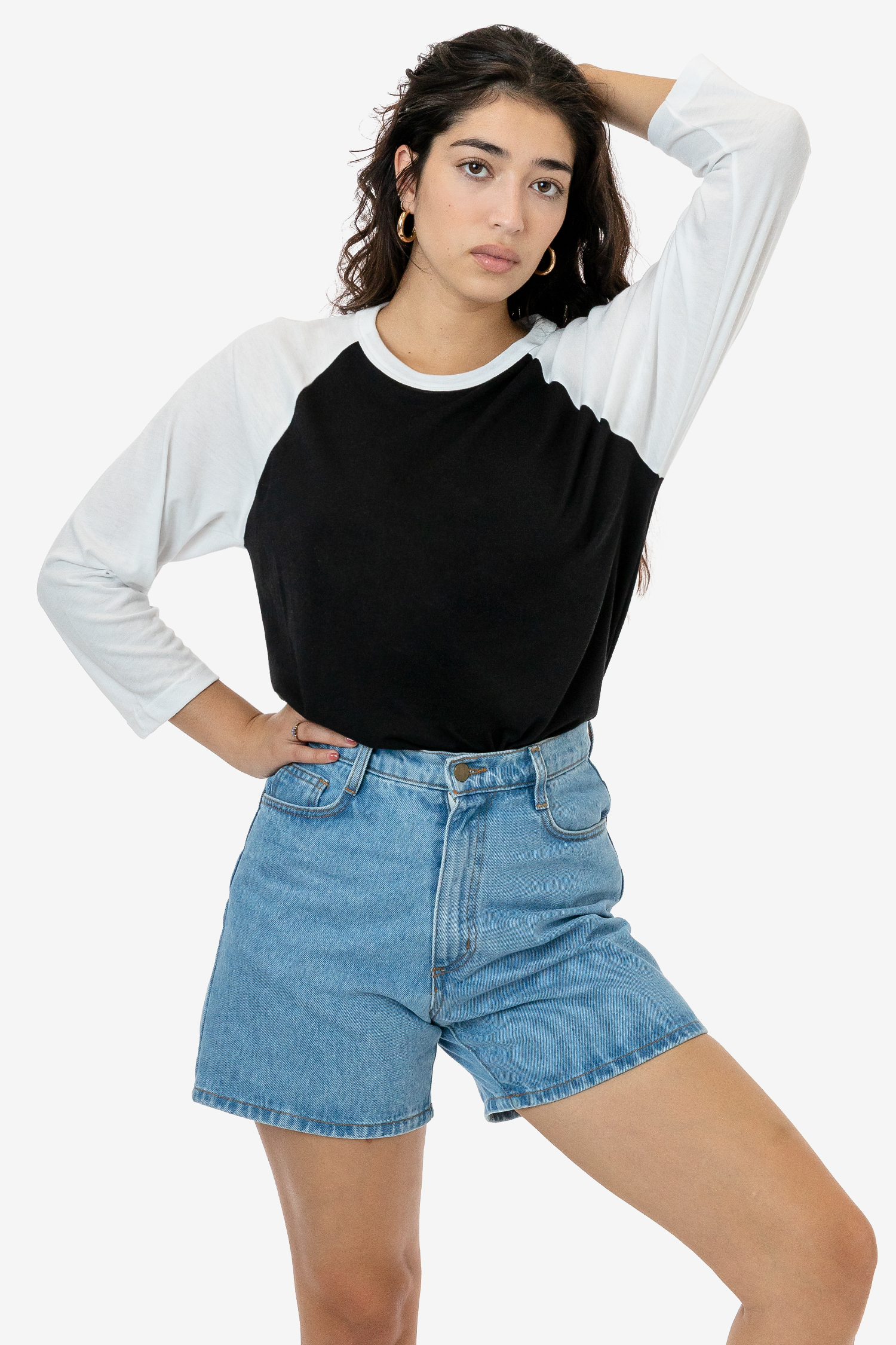 3.8 OZ POLY COTTON 3/4 SLEEVES RAGLAN 11