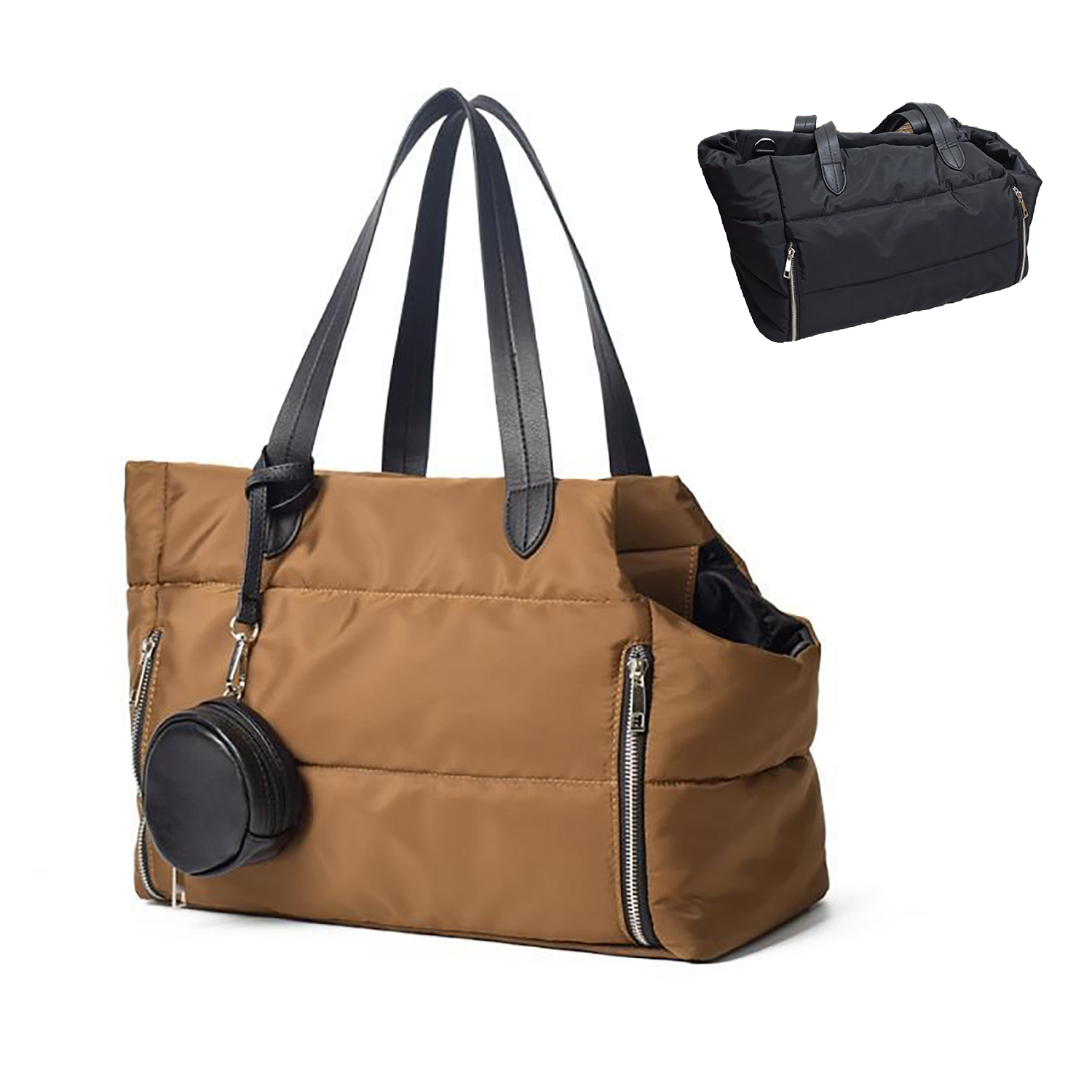 Large Capacity Nylon Pet Carrier Tote Bag w/ Coin Purse 6
