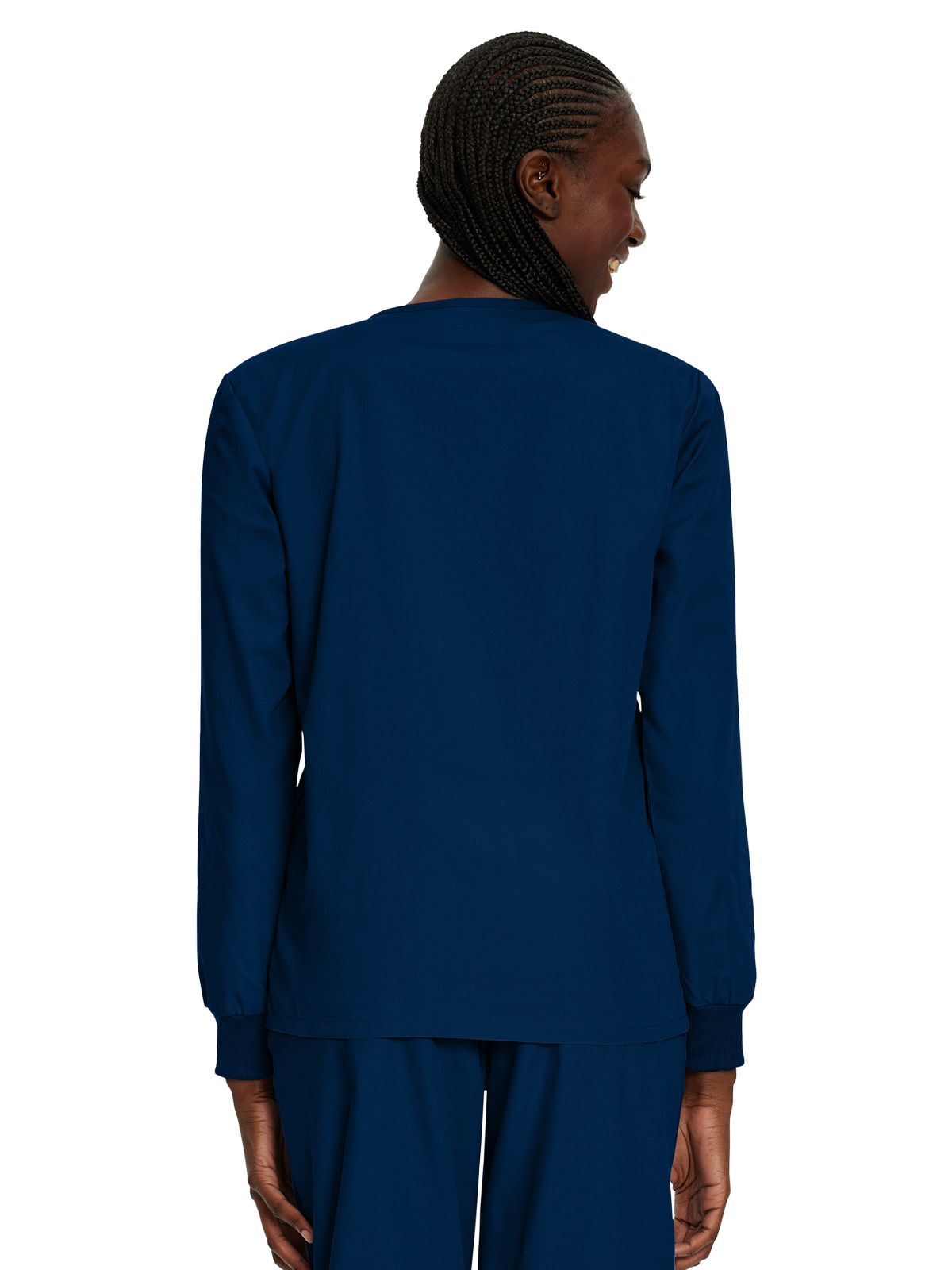 Landau - ScrubZone - Unisex No-Pocket Crossover V-Neck Long-Sleeve Top 13