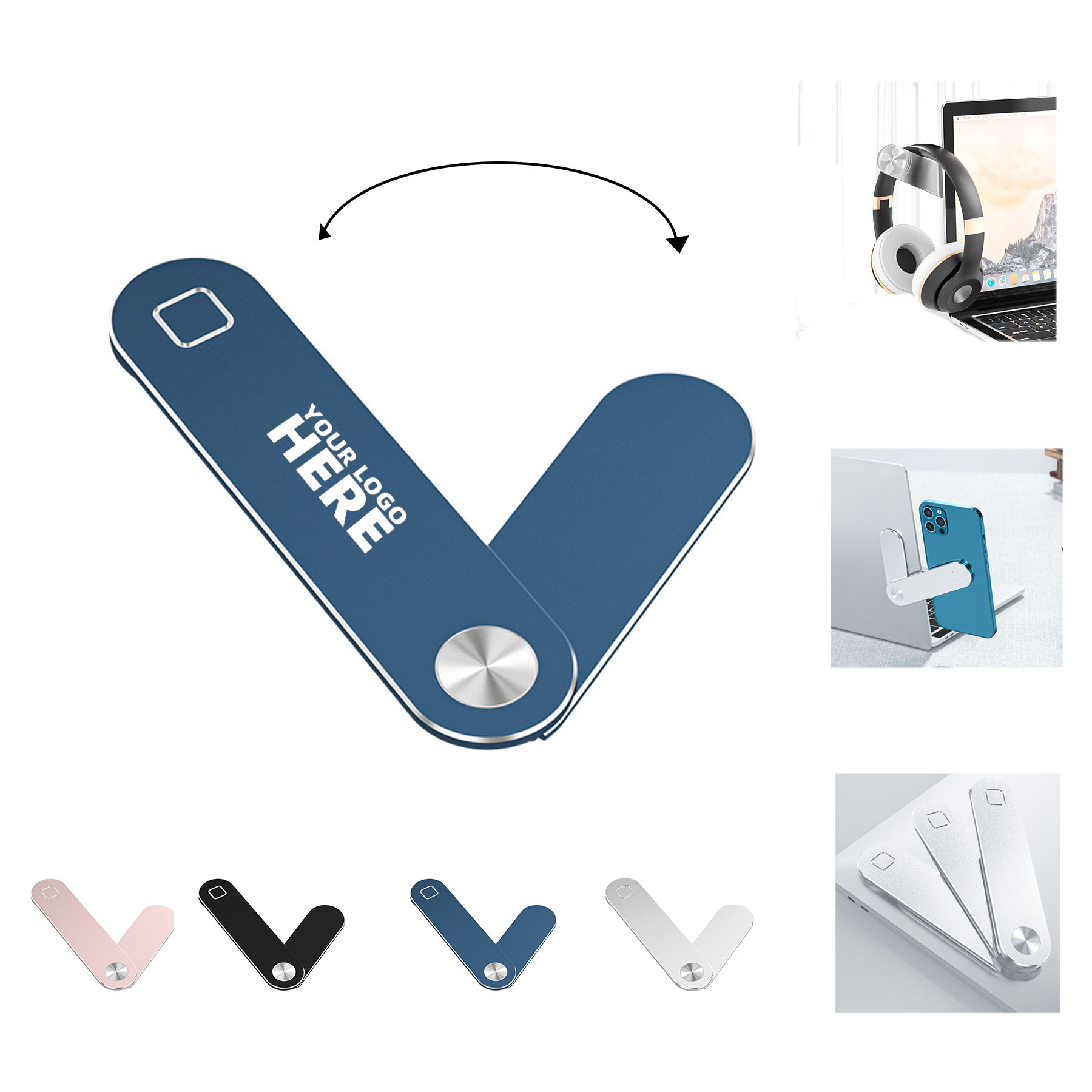 Magnetic Adjustable Phone Holder For Laptop 2